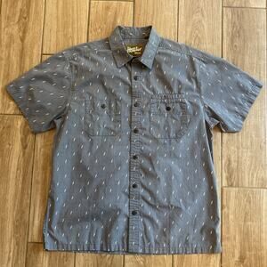 Howler Bros Shirt Mens Medium Gray Lighting Logo Short Sleeve